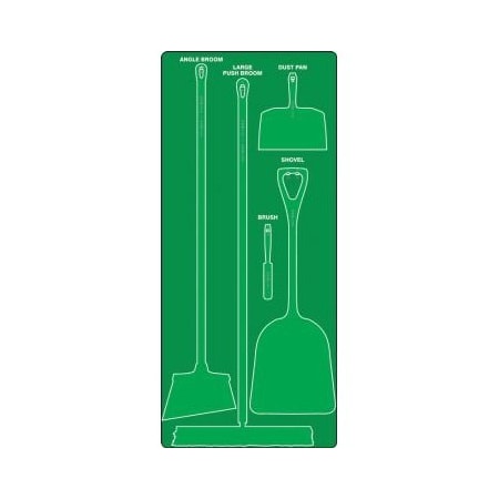 Accuform DRY ZONE STOREBOARDS ULTRA PSB710GNGN PSB710GNGN